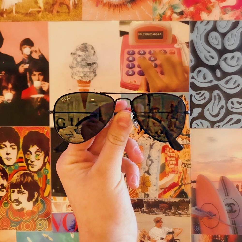 KIDS matte black Ray Bans!